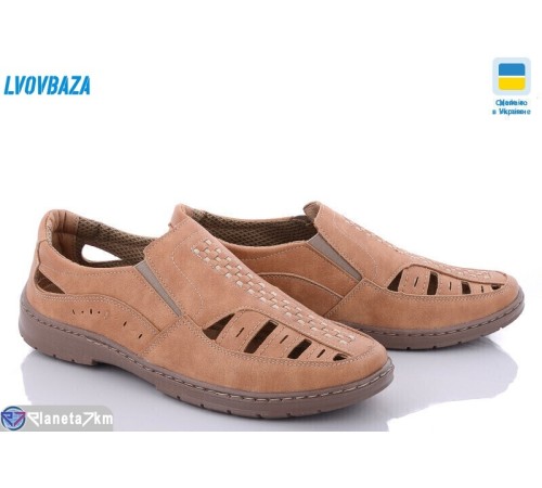 Туфлі чоловічі на літо (8 пар р.40-45) коричневий  "LEOBAZA"