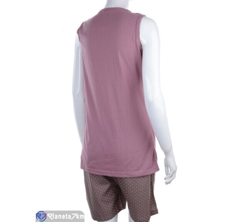 Піжама жіноча на літо (3 шт. р.сетка M-XL) рожевий "Kalabok" Піжама жіноча на літо (3 шт. р.сетка M-XL) рожевий "Kalabok"