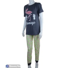 Піжама жіноча на весну/осінь (3 шт. р.сетка M-XL) сірий  "Kalabok"