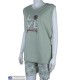 Піжама жіноча на літо (4 шт. р.сетка XL-4XL) зелений "Kalabok"