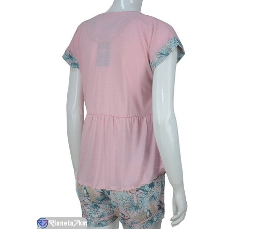 Піжама жіноча на літо (4 шт. р.сетка S-XL) рожевий "Kalabok" Піжама жіноча на літо (4 шт. р.сетка S-XL) рожевий "Kalabok"