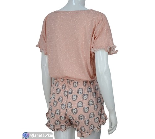 Піжама жіноча на літо (3 шт. р.сетка M-XL) рожевий "Kalabok" Піжама жіноча на літо (3 шт. р.сетка M-XL) рожевий "Kalabok"