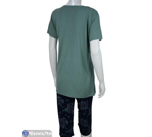Піжама жіноча на літо (4 шт. р.сетка S-2XL) зелений "Kalabok" Піжама жіноча на літо (4 шт. р.сетка S-2XL) зелений "Kalabok"