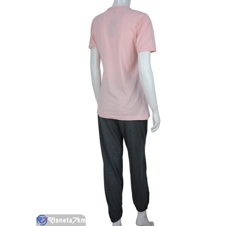 Піжама жіноча на весну/осінь (3 шт. р.сетка M-XL) рожевий "Kalabok" Піжама жіноча на весну/осінь (3 шт. р.сетка M-XL) рожевий "Kalabok"