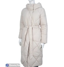 Пальто жіноче на зиму (4 шт. р.сетка M-2XL) бежевий  "NORA"