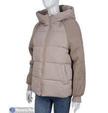 Куртка жіноча на зиму (4 шт. р.сетка M-2XL) коричневий  "NORA"