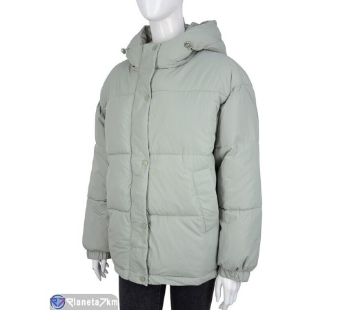 Куртка жіноча на зиму (4 шт. р.сетка M-2XL) зелений "NORA" Куртка жіноча на зиму (4 шт. р.сетка M-2XL) зелений "NORA"