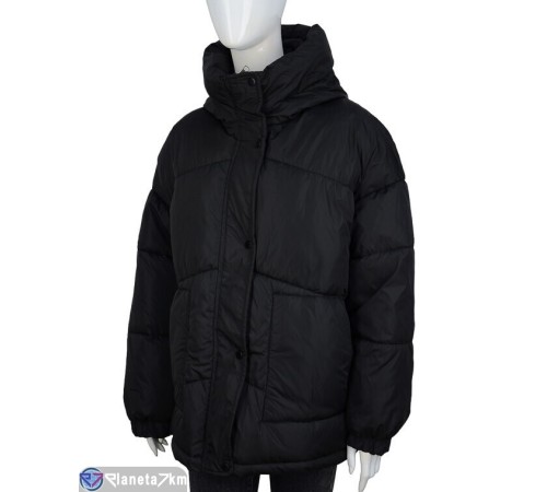 Куртка жіноча на зиму (4 шт. р.сетка M-2XL) чорний "NORA" Куртка жіноча на зиму (4 шт. р.сетка M-2XL) чорний "NORA"