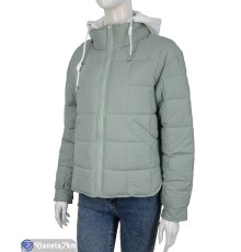 Куртка жіноча на весну/осінь (6 шт. р.сетка M-2XL) зелений  "HUGGI"