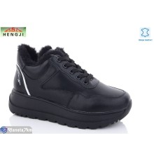 Кросівки жіночі на зиму (8 пар р.36-41) чорний  "HENGJI-ELENA"