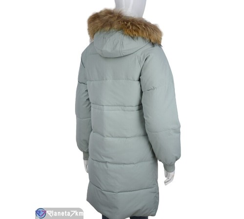 Пальто жіноче на зиму (5 шт. р.сетка M-2XL) зелений "HUGGI" Пальто жіноче на зиму (5 шт. р.сетка M-2XL) зелений "HUGGI"