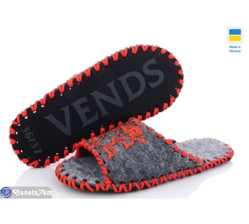 Тапки жіночі на весну/осінь (9 пар р.36-41) сірий  "Activ"