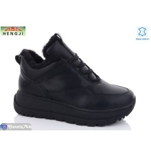 Кросівки жіночі на зиму (8 пар р.36-41) чорний  "HENGJI-ELENA"