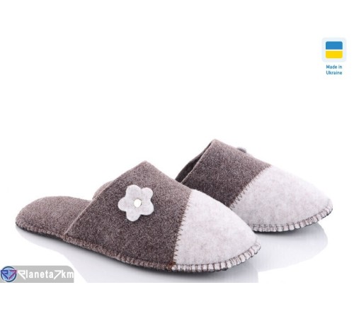 Тапки жіночі на весну/осінь (6 пар р.37-41) коричневий  "INPIRE"