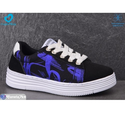 Дитячі кеди на весну/осінь (6 пар р.33-38) чорний  "Comfort-baby"