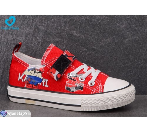 Дитячі кеди на весну/осінь (8 пар р.25-30) червоний  "Comfort-baby"