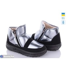 Черевики жіночі на зиму (6 пар р.38-42) срібний  "MURMUR"