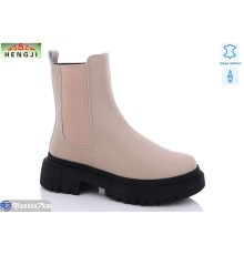 Черевики жіночі на зиму (6 пар р.36-41) бежевий  "HENGJI-ELENA"