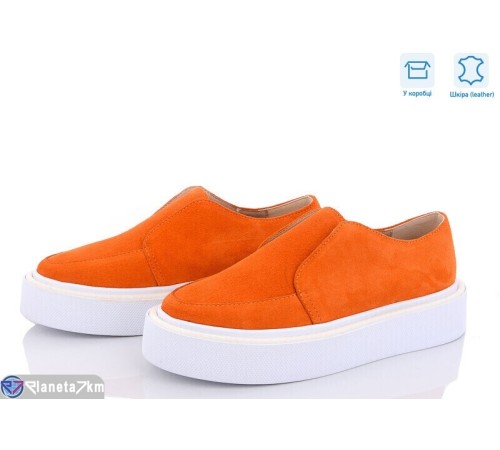 Сліпони жіночі на весну/осінь (6 пар р.36-40) оранжевий  "GARRA"