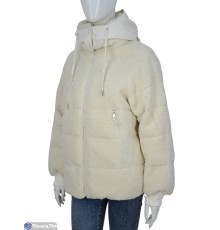 Куртка жіноча на зиму (4 шт. р.сетка M-2XL) бежевий  "NORA"