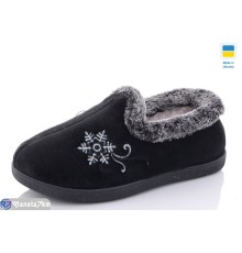 Тапки жіночі на зиму (6 пар р.37-42) чорний  "Korka"