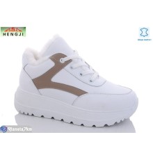 Кросівки жіночі на зиму (8 пар р.36-41) білий  "HENGJI-ELENA"