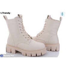 Черевики жіночі на зиму (6 пар р.36-41) бежевий  "Trendy"
