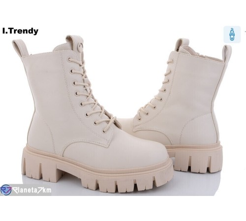 Черевики жіночі на зиму (6 пар р.36-41) бежевий  "Trendy"