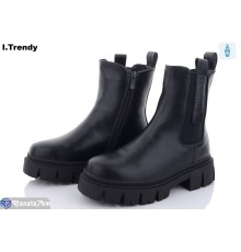Черевики жіночі на зиму (6 пар р.36-41) чорний  "Trendy"