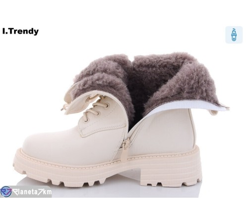Черевики жіночі на зиму (6 пар р.36-41) бежевий "Trendy" Черевики жіночі на зиму (6 пар р.36-41) бежевий "Trendy"