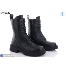 Черевики жіночі на зиму (6 пар р.36-41) чорний  "Trendy"