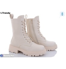 Черевики жіночі на зиму (6 пар р.36-41) бежевий  "Trendy"