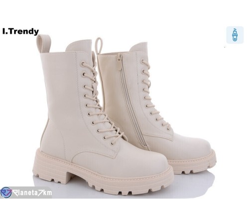 Черевики жіночі на зиму (6 пар р.36-41) бежевий  "Trendy"
