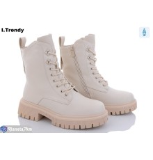 Черевики жіночі на зиму (6 пар р.36-41) бежевий  "Trendy"