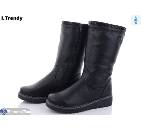 Черевики жіночі на зиму (6 пар р.37-42) чорний  "Trendy" Черевики жіночі на зиму (6 пар р.37-42) чорний  "Trendy"