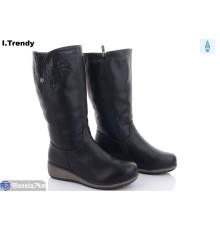 Черевики жіночі на зиму (6 пар р.37-42) чорний  "Trendy"