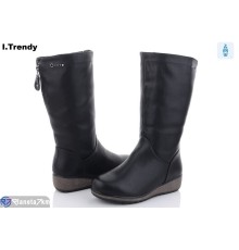 Черевики жіночі на зиму (6 пар р.37-42) чорний  "Trendy"