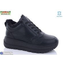 Кросівки жіночі на зиму (8 пар р.36-41) чорний  "HENGJI-ELENA"