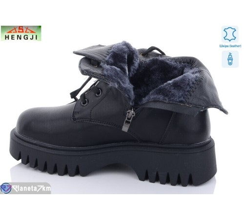 Черевики жіночі на зиму (6 пар р.36-41) чорний  "HENGJI-ELENA"