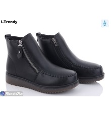Черевики жіночі на зиму (8 пар р.37-42) чорний  "Trendy"