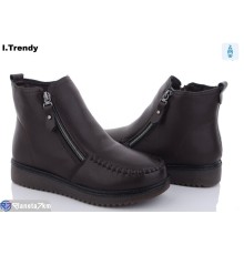 Черевики жіночі на зиму (8 пар р.37-42) коричневий  "Trendy"