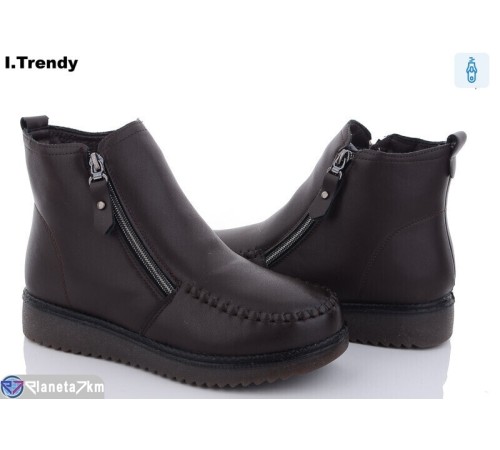 Черевики жіночі на зиму (8 пар р.37-42) коричневий "Trendy" Черевики жіночі на зиму (8 пар р.37-42) коричневий "Trendy"