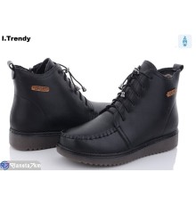Черевики жіночі на зиму (8 пар р.37-42) чорний  "Trendy"