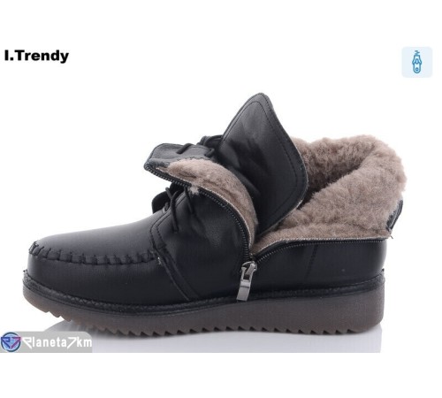 Черевики жіночі на зиму (8 пар р.37-42) чорний "Trendy" Черевики жіночі на зиму (8 пар р.37-42) чорний "Trendy"