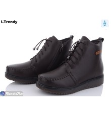 Черевики жіночі на зиму (8 пар р.37-42) коричневий  "Trendy"