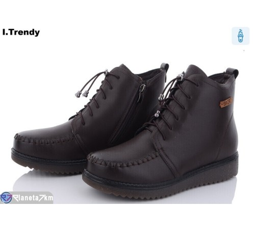 Черевики жіночі на зиму (8 пар р.37-42) коричневий "Trendy" Черевики жіночі на зиму (8 пар р.37-42) коричневий "Trendy"