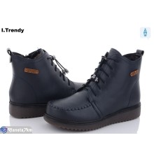 Черевики жіночі на зиму (8 пар р.37-42) синій  "Trendy"