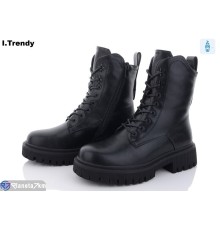 Черевики жіночі на зиму (6 пар р.36-41) чорний  "Trendy"