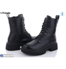 Черевики жіночі на зиму (6 пар р.36-41) чорний  "Trendy"