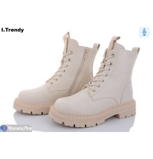 Черевики жіночі на зиму (6 пар р.36-41) бежевий  "Trendy"